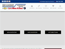 Tablet Screenshot of braninechevybuick.com